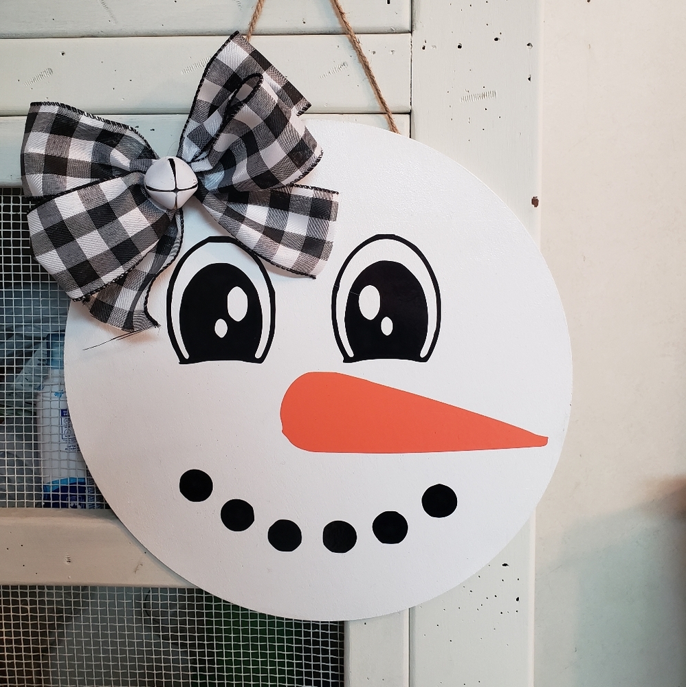 Snowman Door Hanger